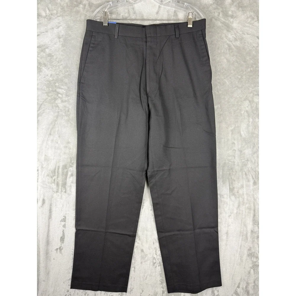 REACTION Kenneth Cole Men Black Twist of Great Dress Pants W34 L30